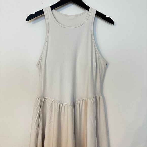 ZELLA Effortless Cutout Back Hybrid Dress in Grey Moonbeam Size Large - Picture 6 of 15